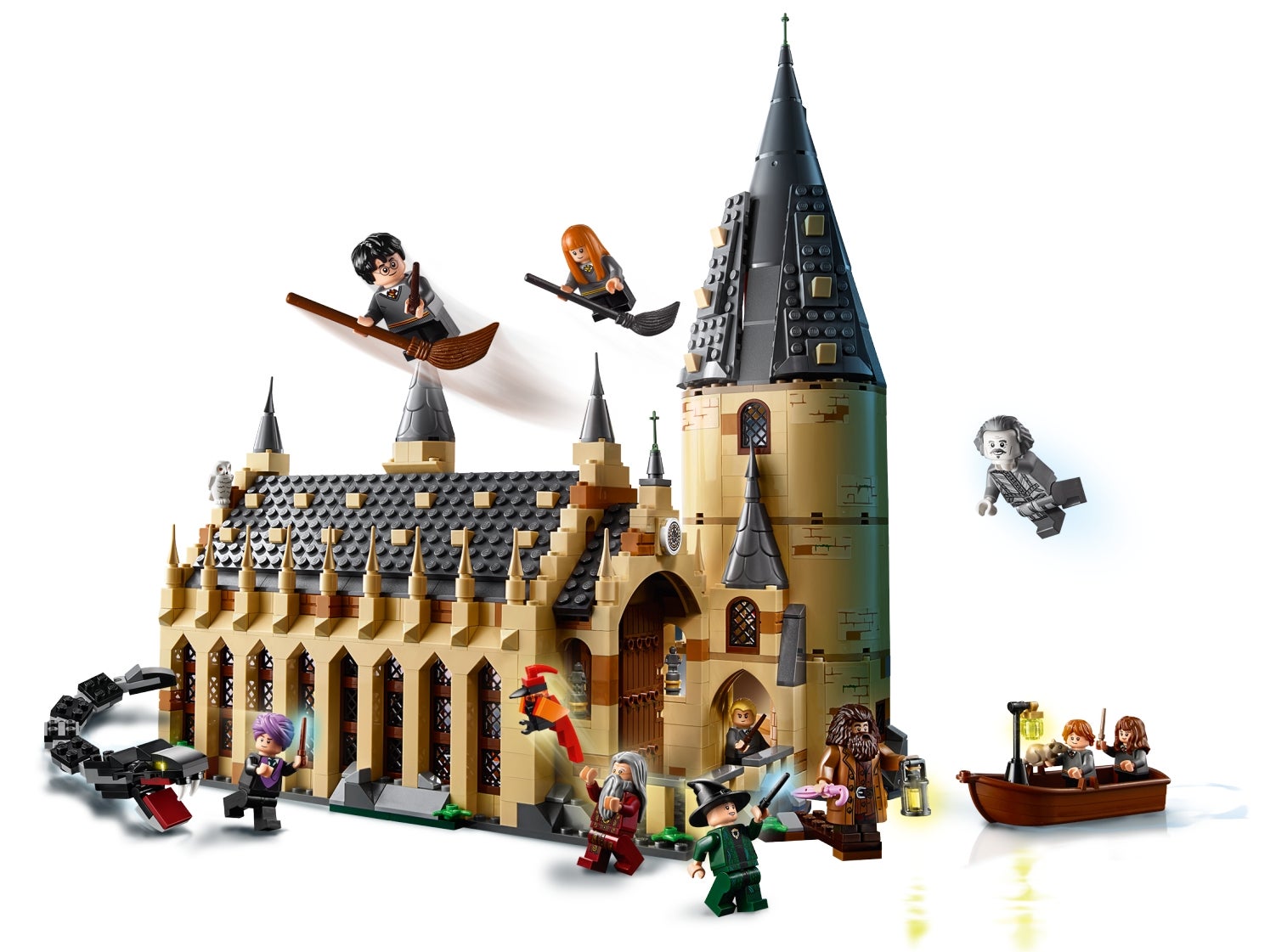 Mini Figures Great Hall LEGO 75954 Harry Potter McGonagall Headless Nick Hagrid
